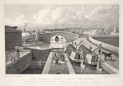 Das Doppeldock und der Osteingang zum Islington-Tunnel, Regent