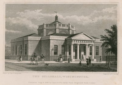 Die Guildhall, Westminster, London von Thomas Hosmer Shepherd