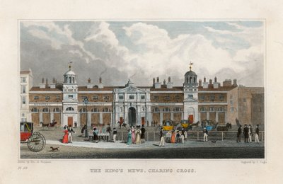 Die königlichen Stallungen, Charing Cross. Vorübergehendes Zuhause von Edward Cross