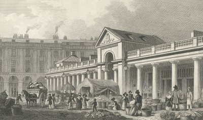Die NW-Fassade des neuen Covent Garden Marktes, 1827-30 von Thomas Hosmer Shepherd