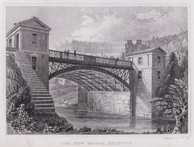 Die neue Brücke, Bathwick von Thomas Hosmer Shepherd