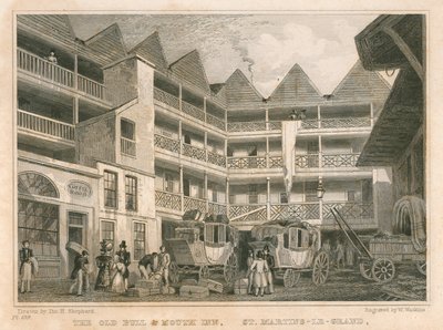 Das alte Bull and Mouth Inn, St Martin