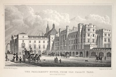 Das Parlamentsgebäude vom Old Palace Yard, Westminster, aus 