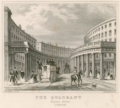 The Quadrant, Regent Street, London von Thomas Hosmer Shepherd
