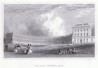 The Royal Crescent, Bath von Thomas Hosmer Shepherd