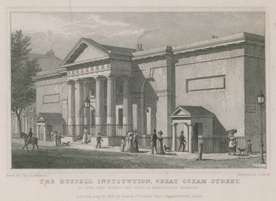 Die Russell Institution, Great Coram Street, London von Thomas Hosmer Shepherd