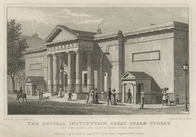 Die Russell Institution, Great Coram Street, London von Thomas Hosmer Shepherd