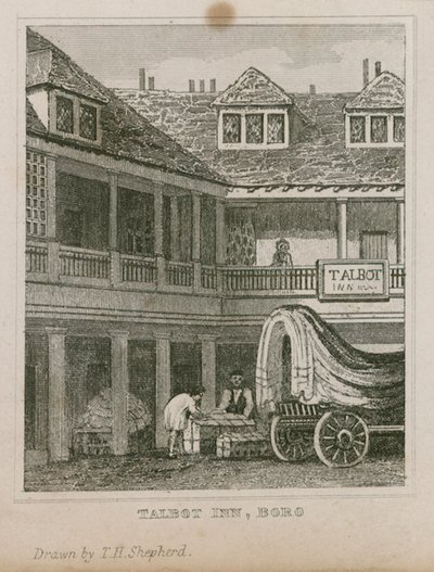 Das Tabard Inn, Southwark von Thomas Hosmer Shepherd