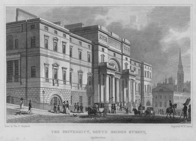 Die Universität, South Bridge Street, Edinburgh (Gravur) von Thomas Hosmer Shepherd
