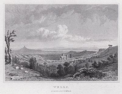Wells, Somersetshire von Thomas Hosmer Shepherd