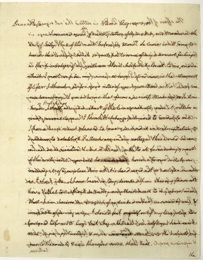 Autographenbrief als US-Minister in Frankreich, an Dr. John Page von Thomas Jefferson