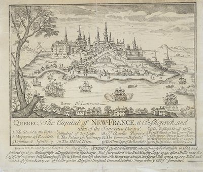 QUEBEC, Die Hauptstadt von NEU-FRANKREICH, ein Bistum und Sitz des Souveränen Gerichts von Thomas Johnston