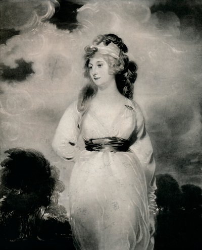 Lady Amelia Anne Hobart, Viscountess Castlereagh, Marchioness of Londonderry, um 1800 von Thomas Lawrence