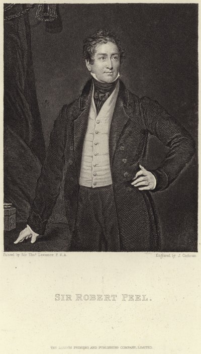 Porträt von Sir Robert Peel von Thomas Lawrence