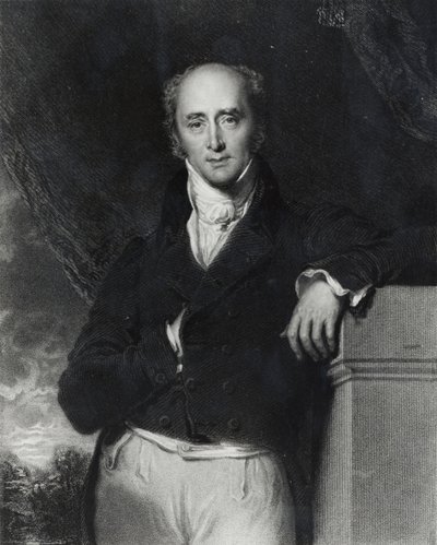 Porträt des hochverehrten Charles Grey, Earl Grey (1764-1845) graviert von J. Cochran von Thomas Lawrence