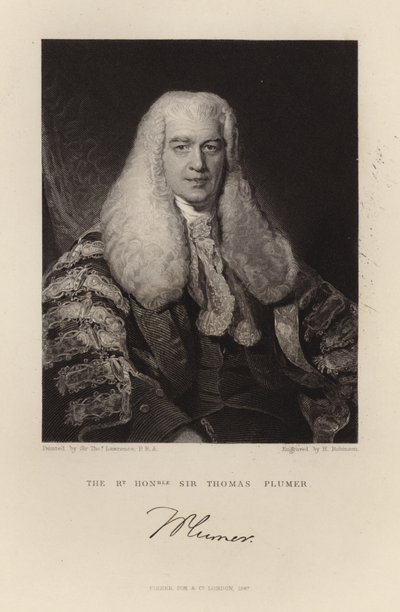 Sir Thomas Plumer von Thomas Lawrence
