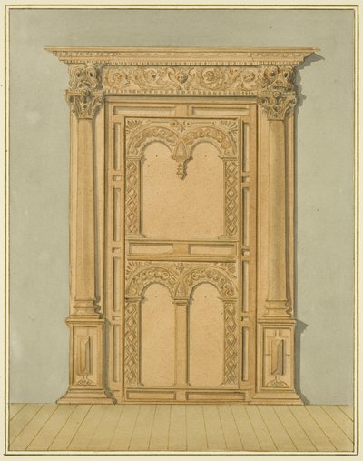 Geschnitztes Eichenportal, 6 Redcliffe Street von Thomas Leeson the Elder Rowbotham