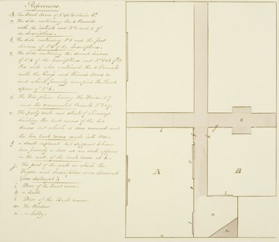 Plan der Baldwin Street 46 von Thomas Leeson the Elder Rowbotham