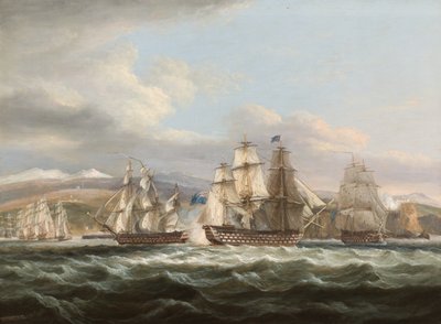 H.M.S. Caledonia verfolgt das französische Geschwader nach Toulon von Thomas Luny