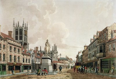 Der Marktplatz, Hull, Blick nach Norden von Thomas Malton Jnr.