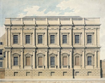 Ansicht des Banketthauses in Whitehall, Westminster, ca. 1790 von Thomas Malton Jnr.