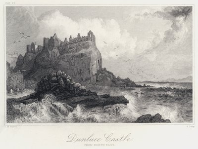 Dunluce Castle, von Nordosten von Thomas Mann (after) Baynes