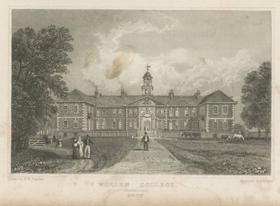 Menschen auf dem Gelände des Morden College von Thomas Mann Baynes