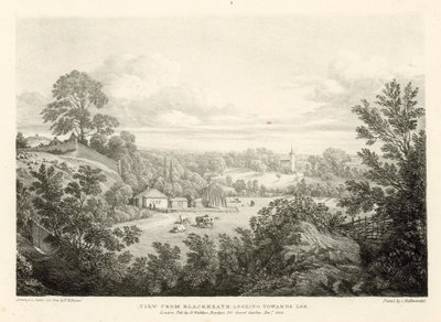 Blick von Blackheath in Richtung Lee, London von Thomas Mann Baynes