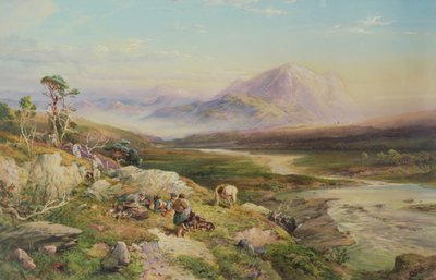 Ende der Jagd, Loch Maree von Thomas Miles II Richardson