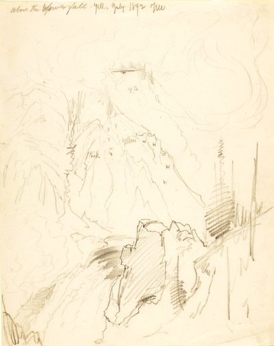 Über dem unteren Fall, Yellowstone von Thomas Moran