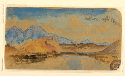 Zeichnung, Port Neuf Canyon, Idaho, möglicherweise 1879 von Thomas Moran