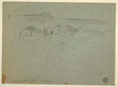 Zeichnung, Shoshone Falls, Snake River, Idaho, 1875 von Thomas Moran