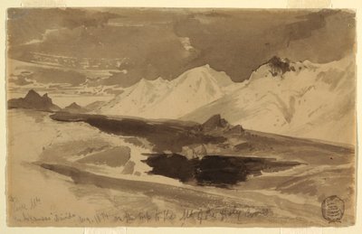 Zeichnung, Der Arkansas Divide, August 1874 von Thomas Moran