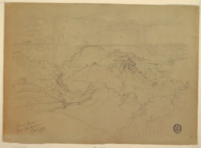 Der Grand Canyon im Regen, 1873 von Thomas Moran