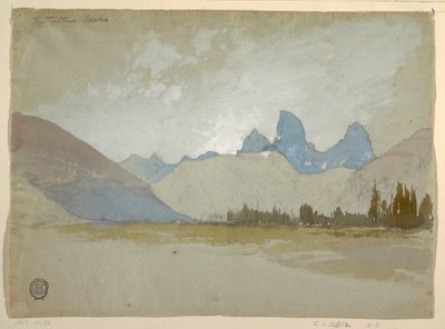 Die Tetons, Idaho, 1879 von Thomas Moran