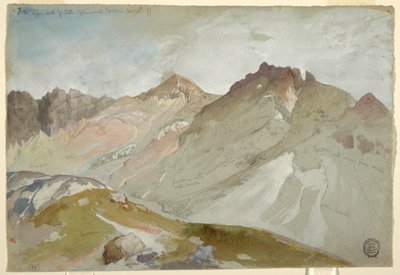 Das obere Ende des Little Cottonwood Canyon, Wasatch Range, in der Nähe von Ogden, Utah, 13. August 1879 von Thomas Moran