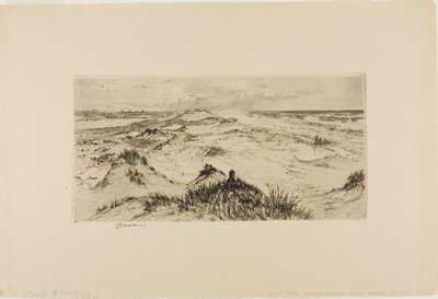 Über die Sanddünen schauen - Easthampton von Thomas Moran