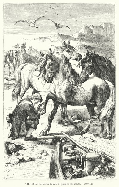 Illustration für Gullivers Reisen von Jonathan Swift von Thomas Morten