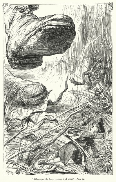 Illustration zu Gullivers Reisen von Jonathan Swift von Thomas Morten