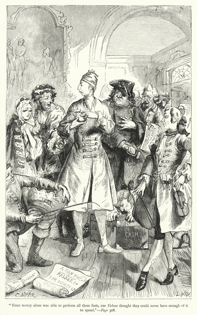 Illustration für Gullivers Reisen von Jonathan Swift von Thomas Morten