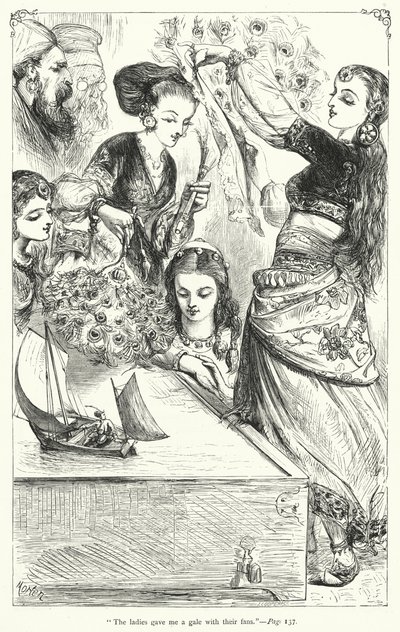 Illustration für Gullivers Reisen von Jonathan Swift von Thomas Morten
