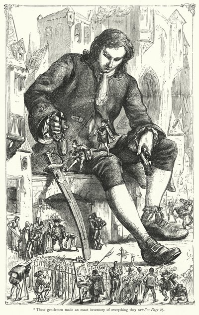 Illustration für Gullivers Reisen von Jonathan Swift von Thomas Morten