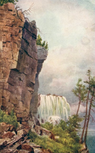 Ein Blick auf die Niagarafälle von der Luna-Insel von Thomas Mower Martin
