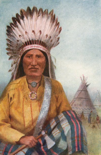 Ein Indianerhäuptling von Thomas Mower Martin