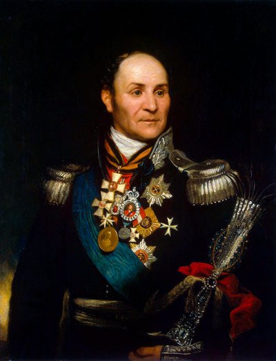 Porträt von Graf Matwei Iwanowitsch Platow, 1757-1818, 1814 von Thomas Phillips