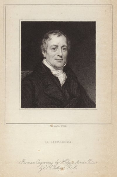 Porträt von David Ricardo von Thomas Phillips