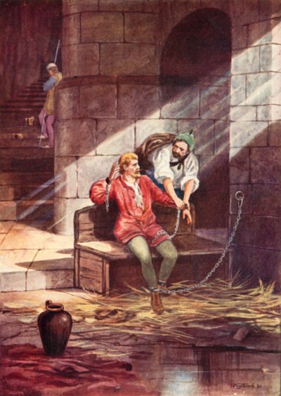 Flucht von Gruffudd ap Cynan, König von Gwynedd, aus der Burg Chester von Thomas Prytherch