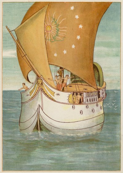 Perseus und seine Braut segeln nach Seriphos von Thomas Ralph Spence