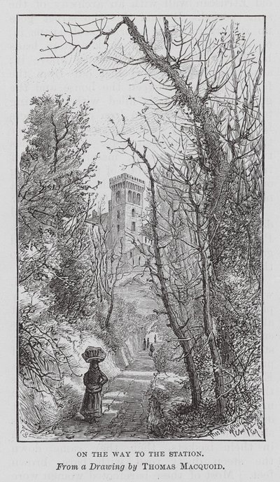 Auf dem Weg zum Bahnhof von Thomas Robert Macquoid