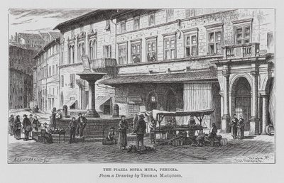 Die Piazza Sopra Mura, Perugia von Thomas Robert Macquoid